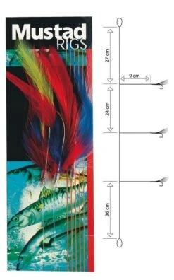 Mustad #6/0 Col. Cod Feather Trace T12/S0809