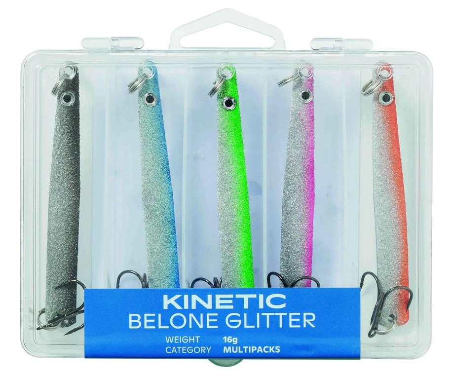 Kinetic Belone Glitter - Blinker-Set - 5 Stück