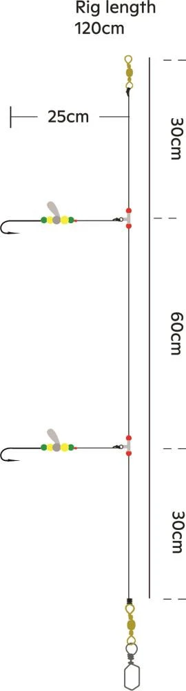 Kinetic Sabiki Advanced 360 - Vorfach 5 Kinetic Sabiki Advanced 360 - Vorfach – Bild 3