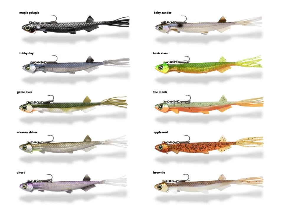 Quantum Pelagic Shad Set Hairy-Tail - Gummifisch 6 Quantum Pelagic Shad Set Hairy-Tail - Gummifisch – Bild 4