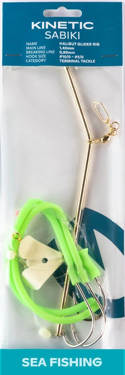 Kinetic Sabiki Halibut Glider - Heilbutt-Vorfach 3 Kinetic Sabiki Halibut Glider - Heilbutt-Vorfach
